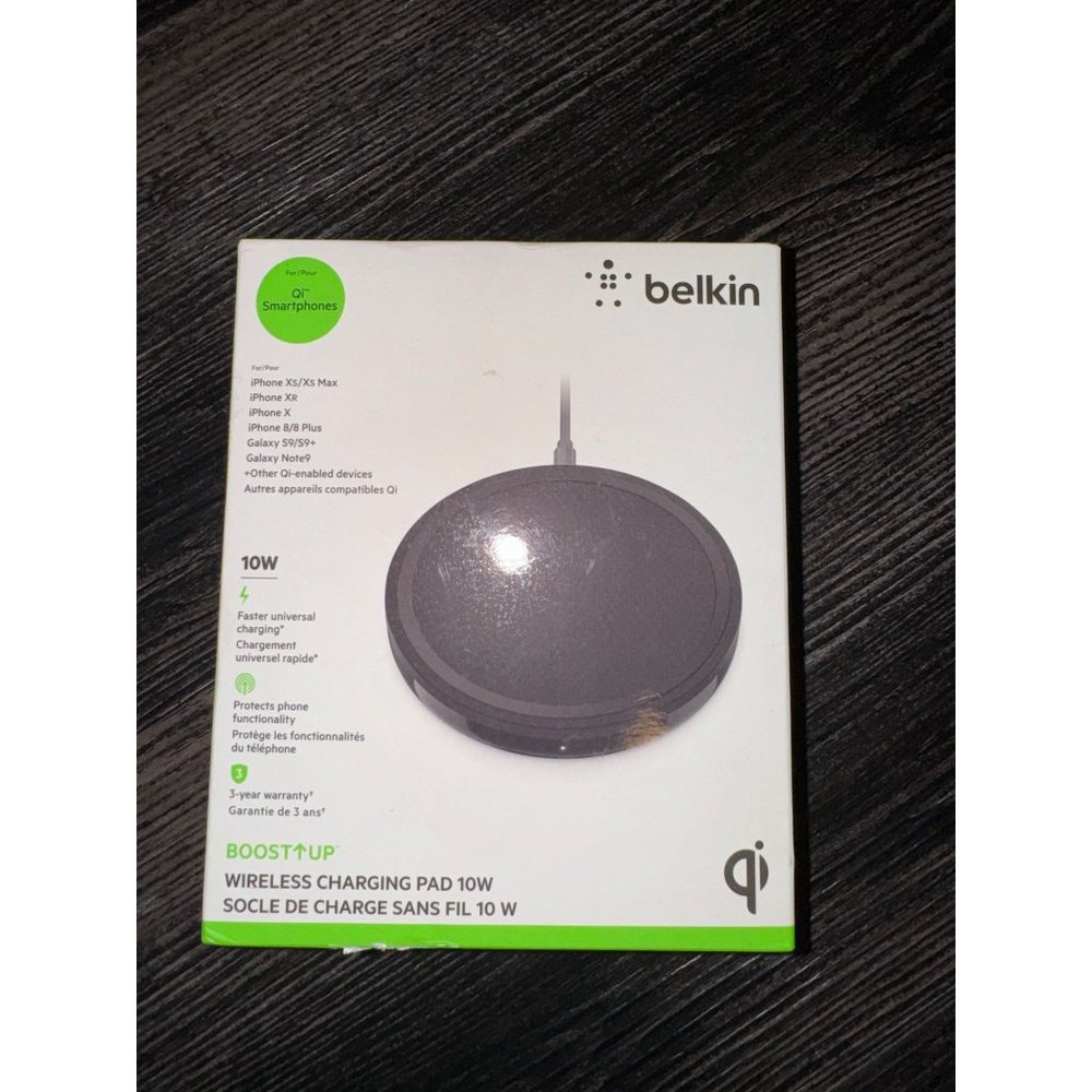 New in Box! Belkin Wireless Charging Pad 10W Boost Up. iPhone/Galaxy Models